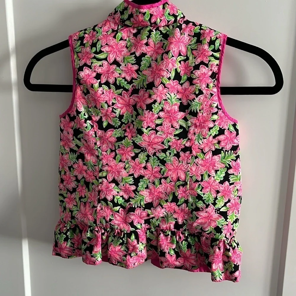Lilly Pulitzer Small (4/5) Reversible Quilted Puffer Vest